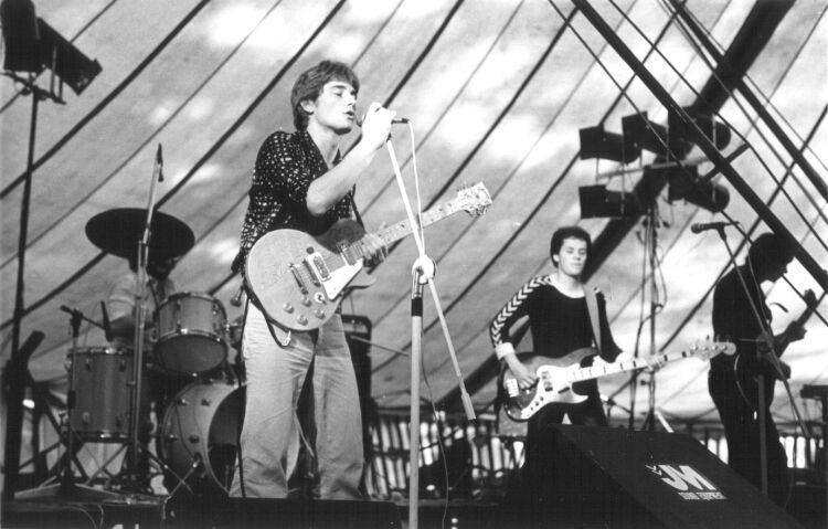 Kliché live – Totalfestival, Vesterallé Kaserne · 7. september 1978. Foto: Albert Jones ifølge arkivets oversigt. Arkiv: Søren Bombæk / HUG-info.dk.