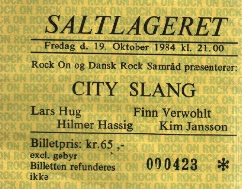 billet – Lars H.U.G. – Saltlageret, København