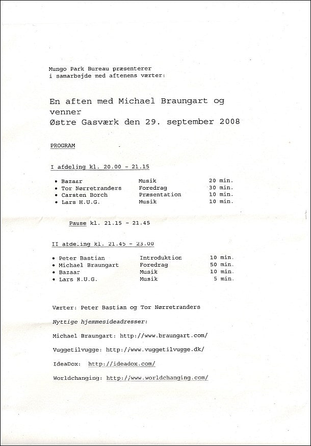 flyer – Lars H.U.G. – Gasværket, København