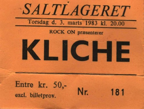 Kliché – Saltlageret, København · 3. marts 1983. Arkiv: Søren Bombæk / HUG-info.dk.