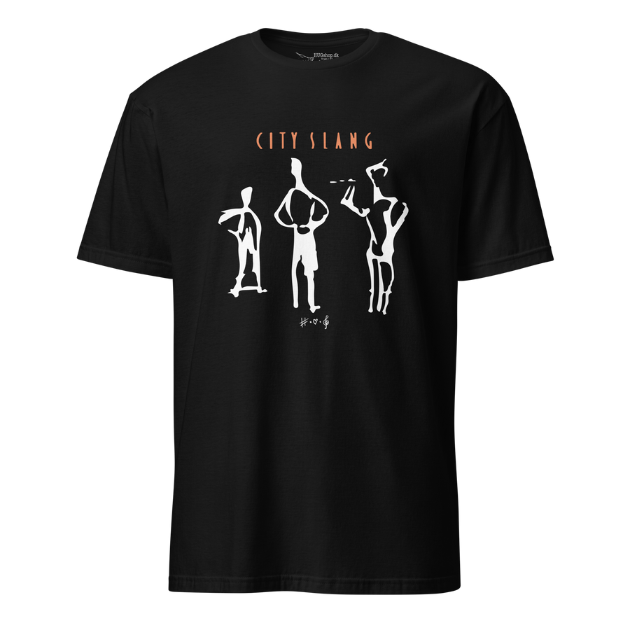 
City Slang T-Shirt - HUGShop T-Shirt Sort / Hvid / Small