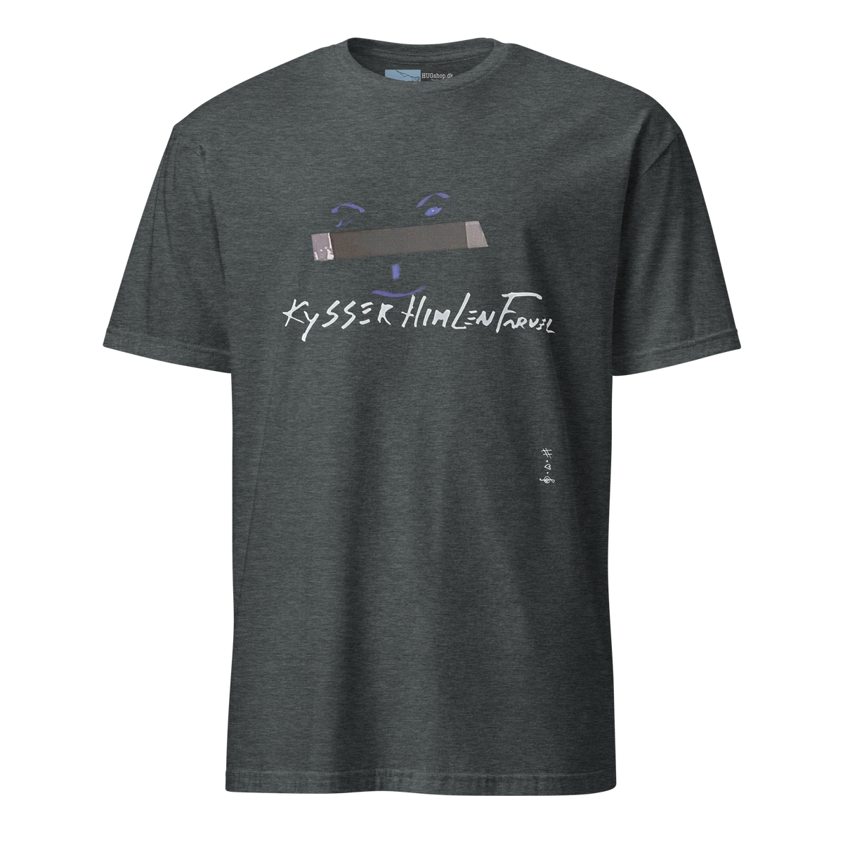 Kysser Himlen Farvel T-Shirt - HUGShop T-Shirt Sport Mørkegrå / Small