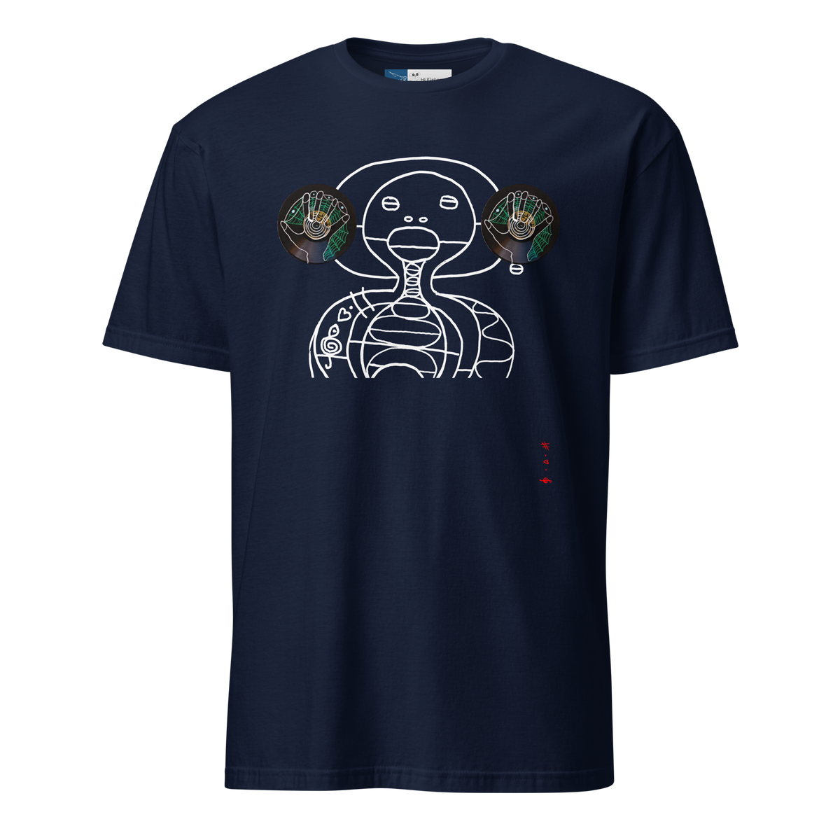 10 Sekunders Stilhed - T-Shirt - HUGShop T-Shirt Havets Blå / Small