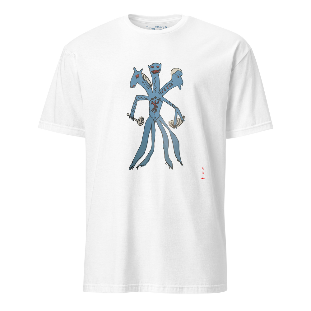 Kiss and HUG Monster - T-Shirt - HUGShop T-Shirt Hvid / Small